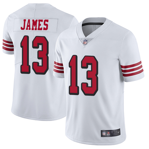 San Francisco 49ers Limited White Men Richie James NFL Jersey #13 Rush Vapor Untouchable->youth nfl jersey->Youth Jersey